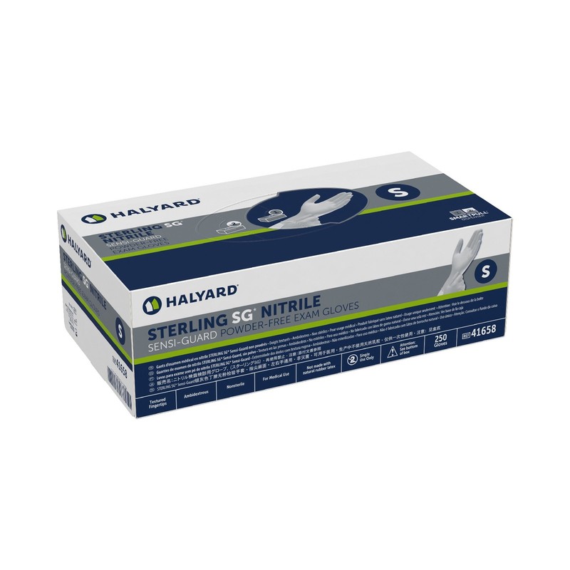 Sterling SG® Nitrile Exam Glove, Small, Silver gallery
