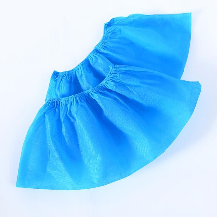 100pcs Disposable Non-woven Shoe Covers Indoors Office Blue Easy Shoe Covers gallery