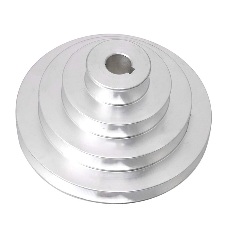 CNBTR 16mm Bore Aluminum A Type 4 Step Pulley Wheel for V-Belt Timing Belt (O…