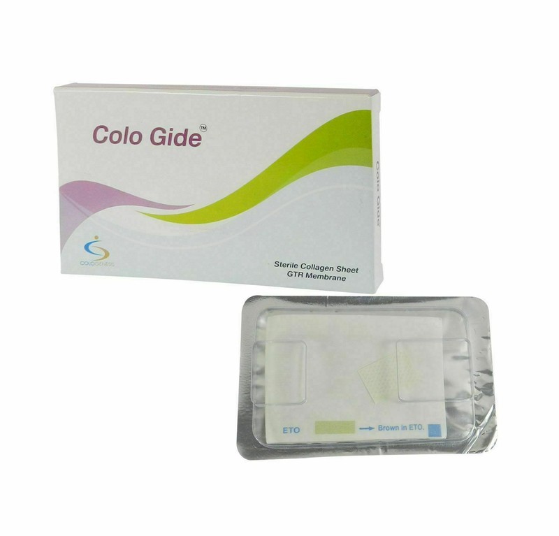 10 X NEW COLO GIDE STERILE COLLAGEN SHEET GTR MEMBRANE 10 x 15mm gallery