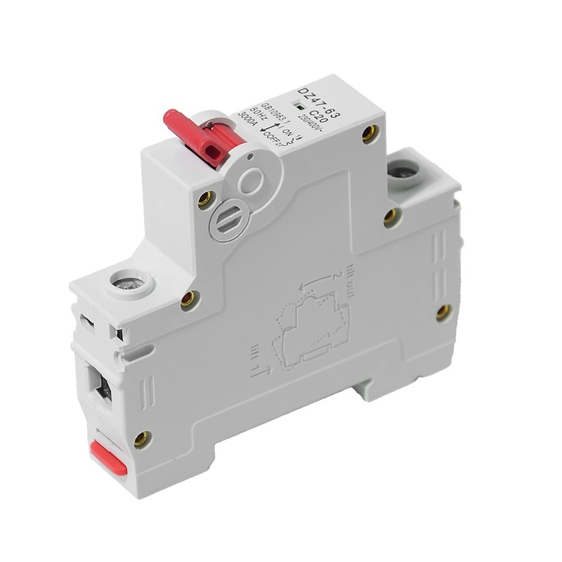 Universal Mini Circuit Breaker AC MCB GYM8 1Pole 4.5kA 20AMP Din Rail 240V/480V