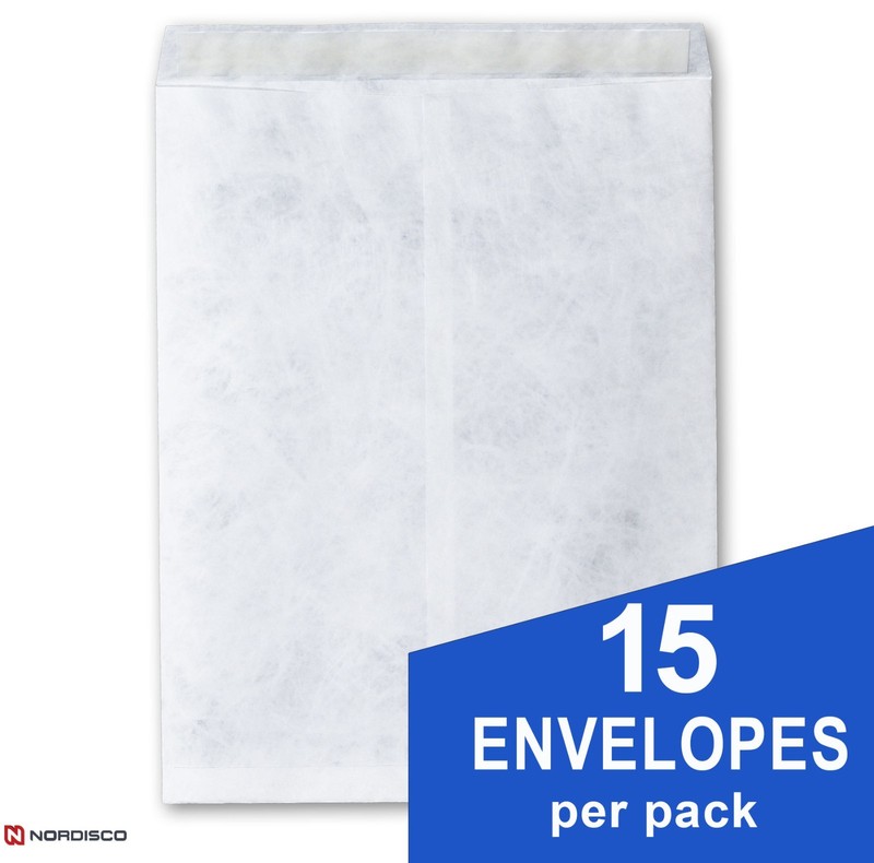 Tyvek Envelopes 12 x 15-1/2" White, Self-Stick, Pack of 15, FREE Shipping gallery