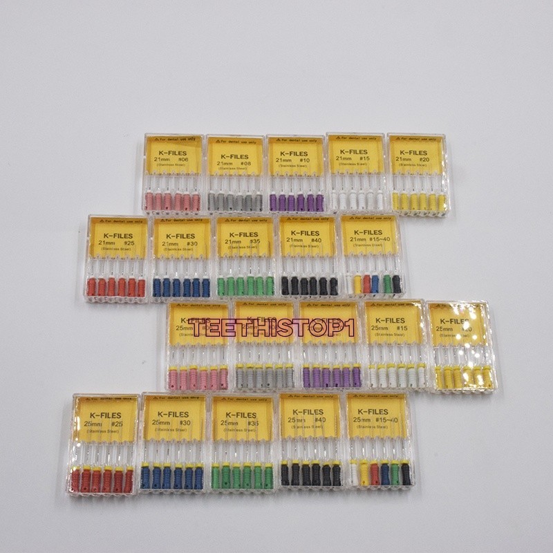 Dental K-Files Endodontic Instruments REAMERS Root Canal Hand Use 21/25/31mm gallery