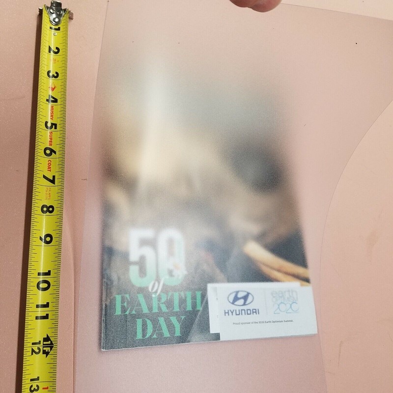 .018" x 8-7/8" x 27" CLEAR FROSTED TEXTURED LIGHT DIFFUSING PLASTIC SHEETS, NEW gallery