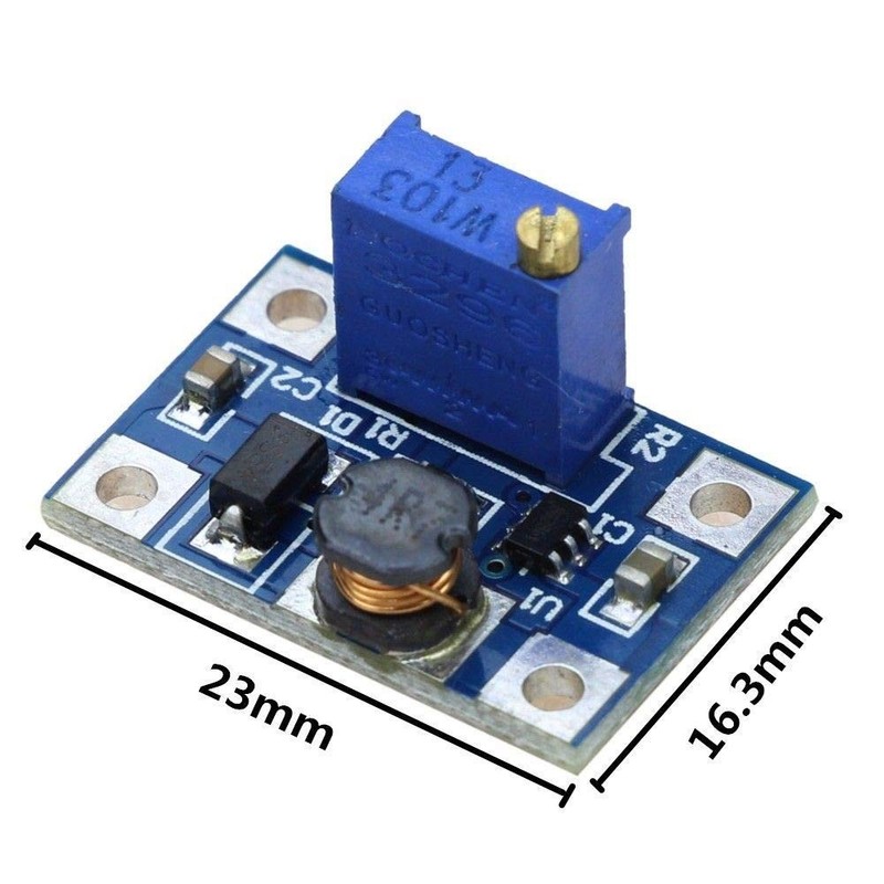 5pcs SX1308 Step-up 2-24V to 3-28V 2A DC-DC Boost Adjustable Converter Module gallery