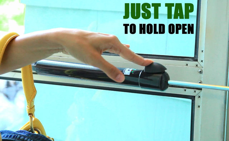 Touch 'N Hold Smooth Door Closer - Single Kit (White) - Standard-Duty Door Close gallery