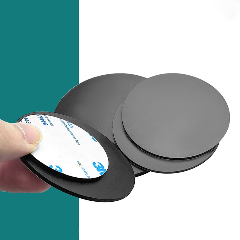 10Pcs Rubber Solid Discs Self Adhesive Round Pad Sealing Cushioning Dia 5-150mm gallery
