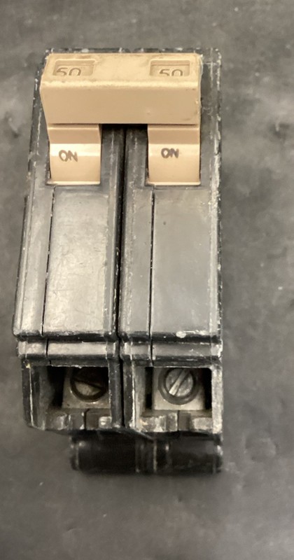 Used Eaton CH250 Circuit Breaker 50A 120/240V 2 Pole 10kAIC Chipped gallery