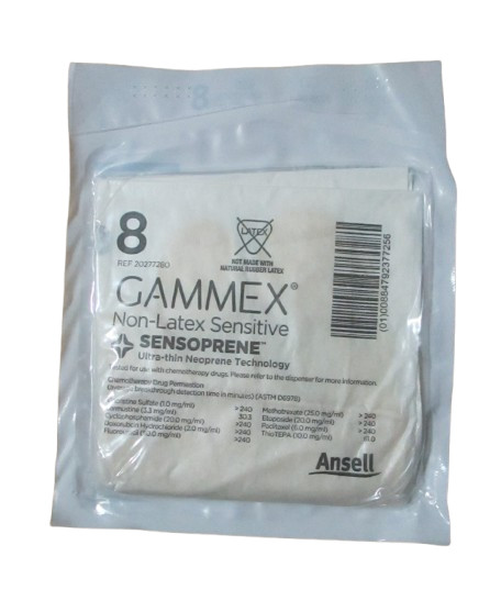 15 - Gammex Non-Latex Sensitive Powder-Free Neoprene Surgical Glove Sz 8 05/2026 gallery