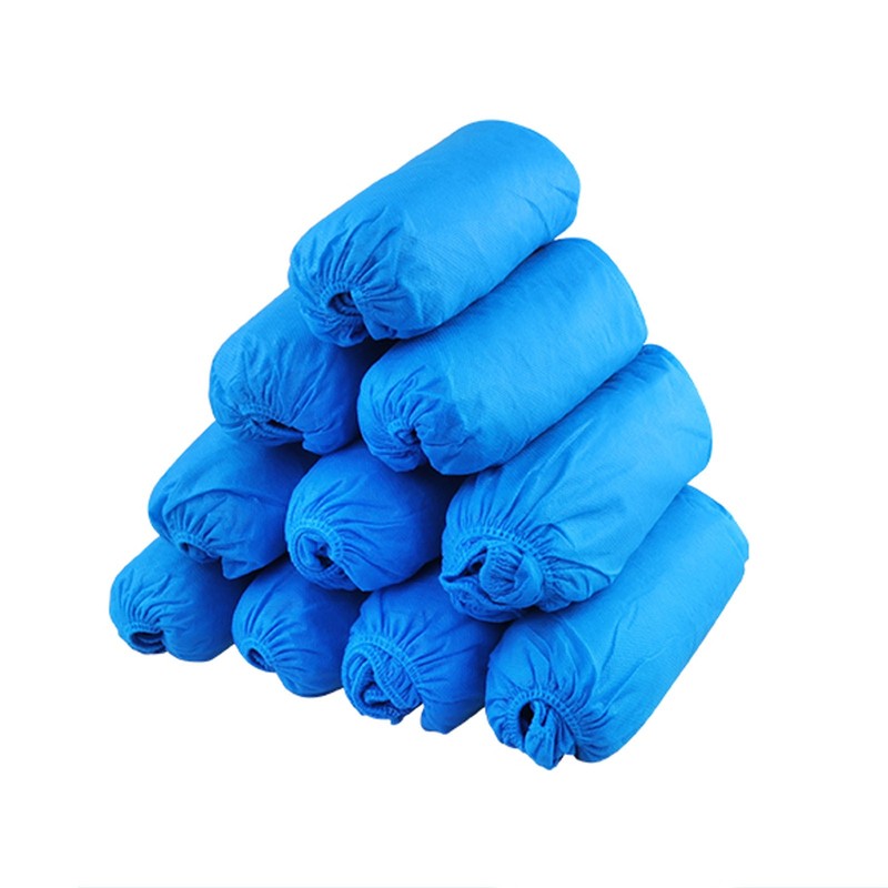 100pcs Disposable Non-woven Shoe Covers Indoors Office Blue Easy Shoe Covers gallery
