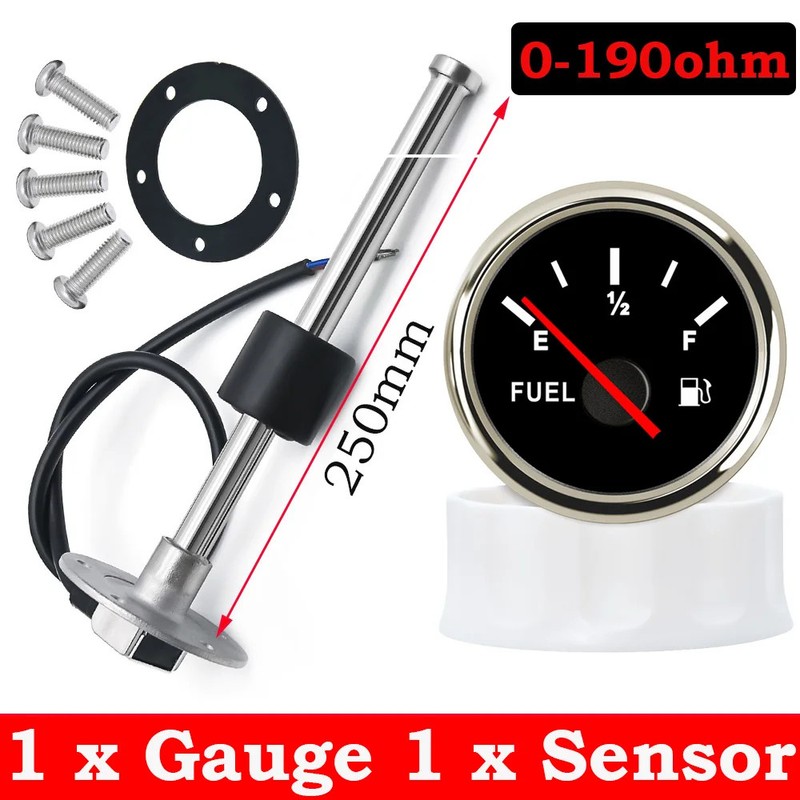 52MM Fuel Level Gauge Sensor 0-190ohm Oil Liquid Tank Fuel Level Indicator gallery