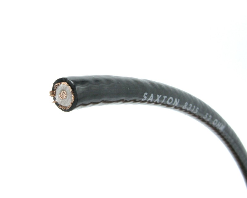 RG8X, 50 Ohm PE(F) Coax Cable, Black, 100 Foot