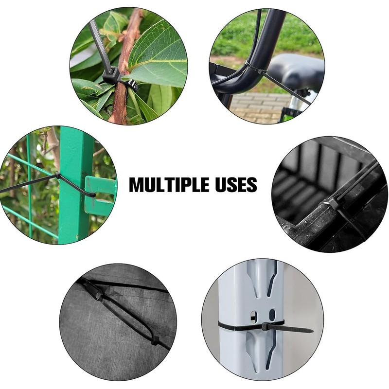 Cable Zip Ties Nylon Wire Ties Tensile Strength Self-Locking Nylon Tie Straps gallery