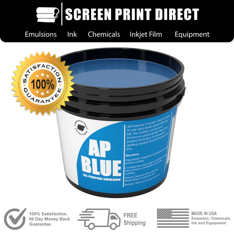 Ecotex® AP-Blue All Purpose Ready to Use Screen Printing Emulsion – Quart 32oz
