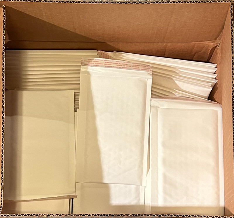 100 PCS #000 4×8 (4×7) Smooth Poly Bubble Mailers Padded Shipping Envelopes MY17