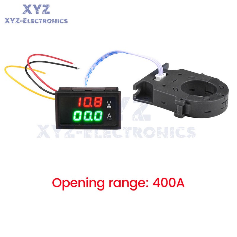 DC0-300V 0-400A Isolated Digital Current Voltage Meter Hall Ammeter Voltmeter gallery