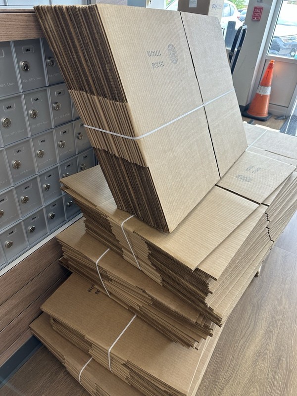 25 ~ 15X15X6″ 32lb Corrugated Kraft Cardboard Cartons Shipping Packing Boxes