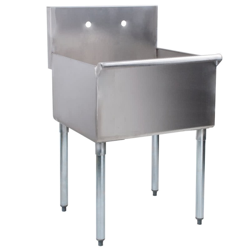 24" x 24" x 14" WITH FAUCET Stainless Steel Commercial Utility Sink Prep Laundry gallery