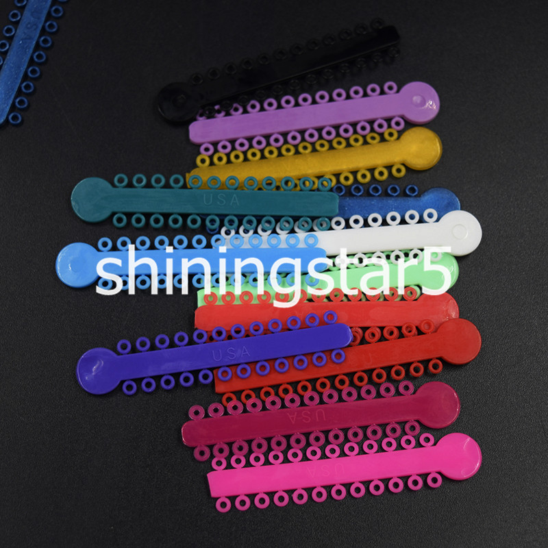 1040 Dental Orthodontic Ligature Ties Elastics Rubber Band Ligaduras Elastomeric gallery