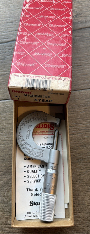 Starrett screw thread Micrometer 575AP