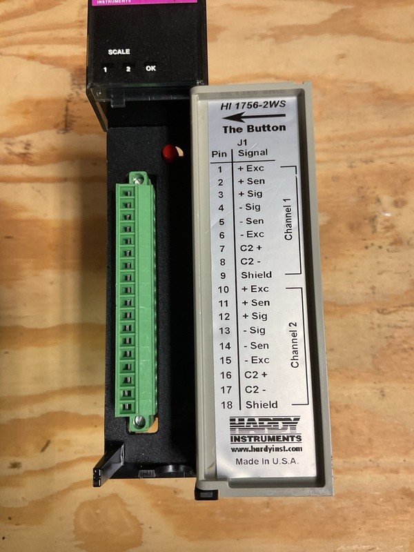 Hardy Instruments 1756-2WS Dual Channel Weigh Scale Module Series B gallery