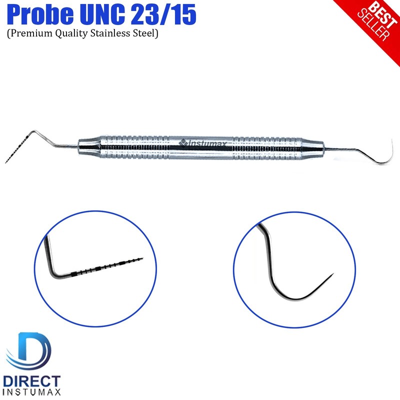 Dental Perio Explorer 23 Probe UNC 15 Color Marking Diagnostic Double Ended 5Pcs