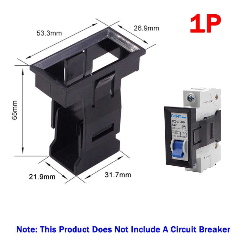 MCB Panel Snap Mounting Bracket for 1/2/3/4 Poles Circuit Breaker Accessories