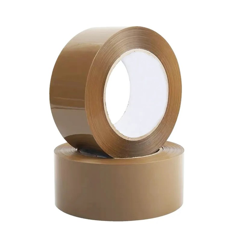 Up to 24 Rolls 3" x 110 Yard Tan/Brown Carton Sealing Packing Shipping Box Tape gallery