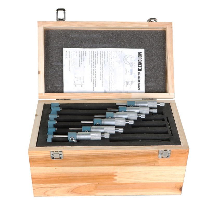 6Pcs Set 0.0001" Precision Outside Micrometer 0-6" Carbide Standards Set gallery