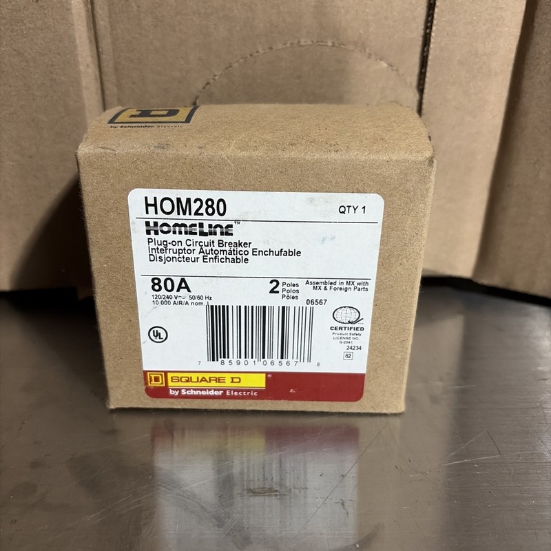 Square D HOM280 80 A Miniature Circuit Breaker *NIB*