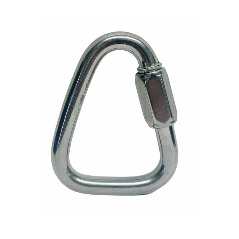 T316 Stainless Steel 5/16″ Delta Quick Link Triangle Carabiners 1,760 Lb WLL