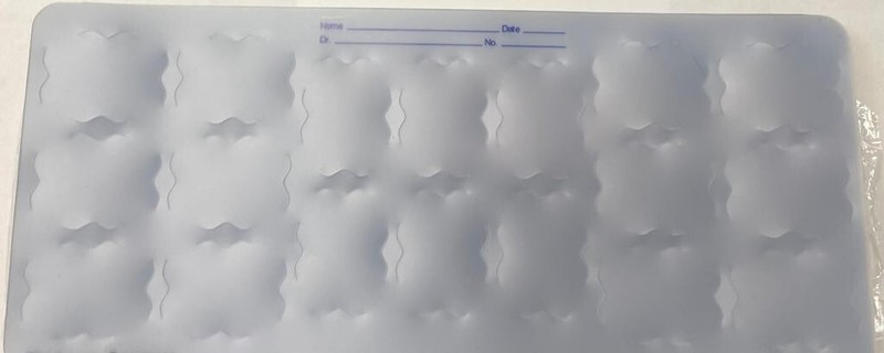 X-Ray Film Mounts 8H6V4BW #2 Translucent Plastic 100/Box