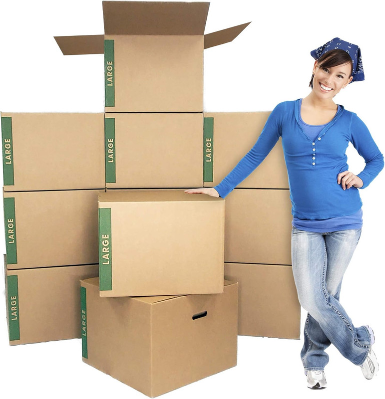 Large Moving Boxes Pack of 12 with Handles– 20″ X20″ X15″ – Cheap Cheap Moving B