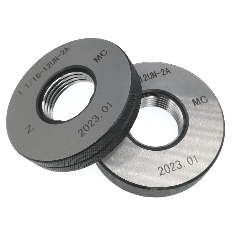 Thread Ring Gage 1″ 1/16-12 UN 2A Thread Ring Gauge GO NOGO 1 1/16-12 Ring Gages