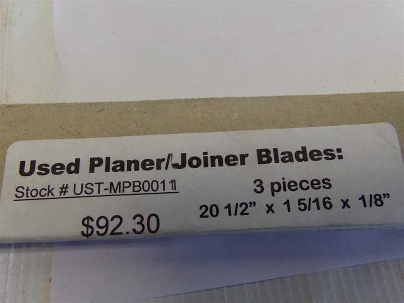 Qty=3: PLANNER BLADES 20-1/2″ X 1-5/16″ X 1/8″ BLADES UST-MPB0011
