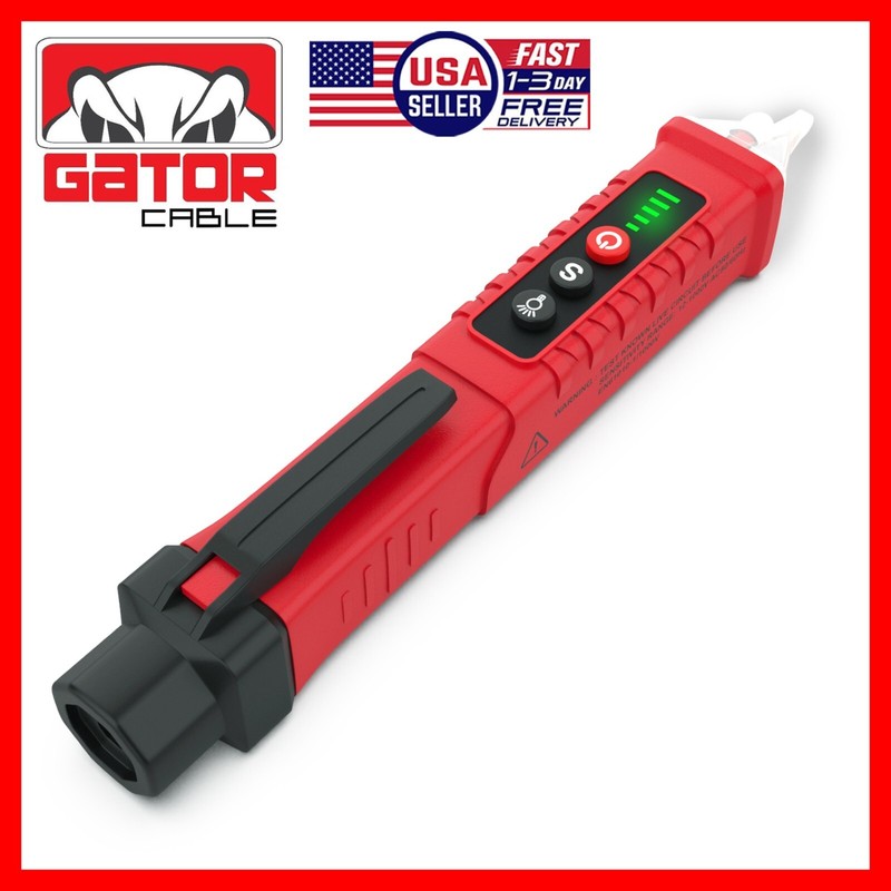 Voltage Electric Tester Volt Detector Test Pen Non-Contact Sensor AC DC 12-1000V gallery