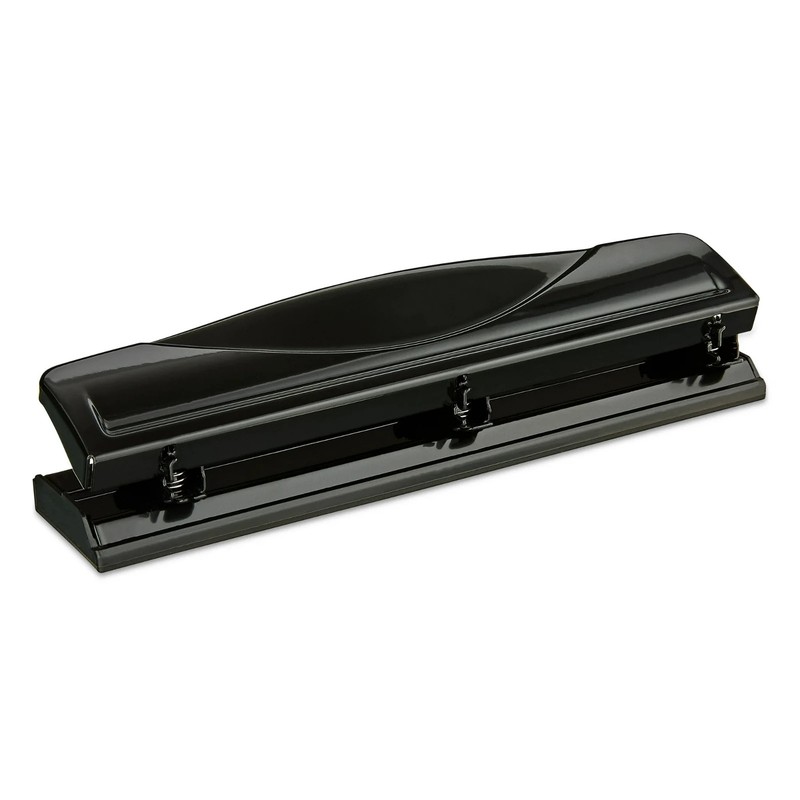Pen+Gear 3-Hole Punch, 12 Sheet Capacity, Black gallery