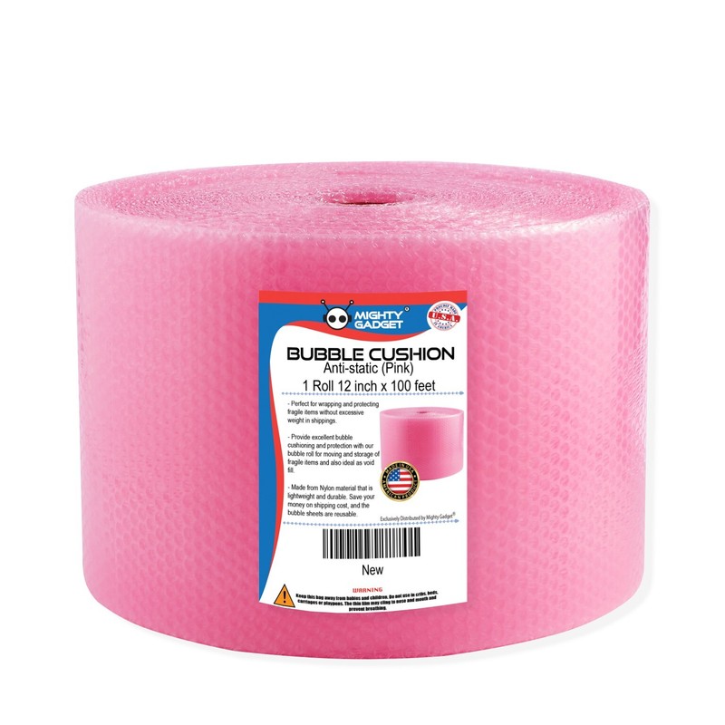Small Bubble Cushioning Wrap Anti-Static Roll 100 ft x 12» Wide