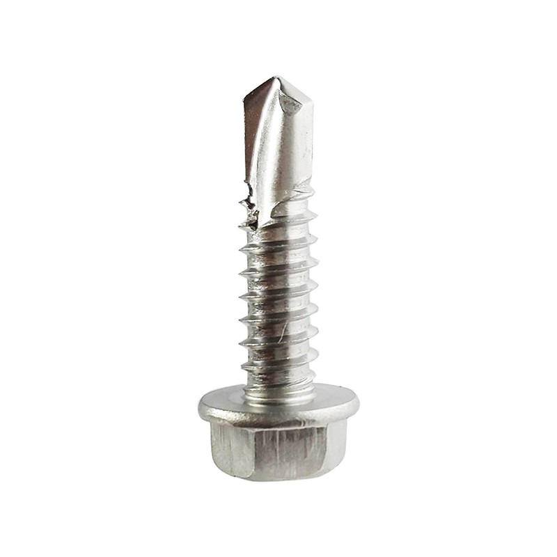 #10 Hex Washer Head Self Drilling Sheet Metal Tek Screws 410 Stainless Steel gallery