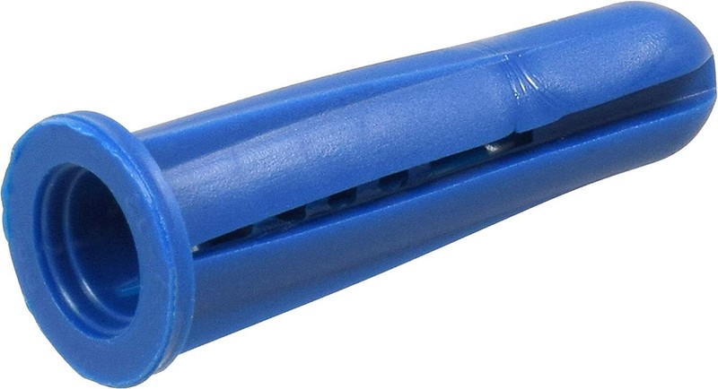 CONICAL PLASTIC WALL ANCHORS8-10-12 X 1" BLUE - (5000)PC, Free priority mail gallery