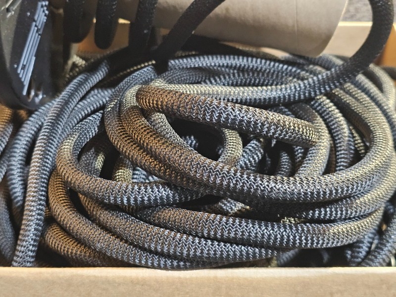 Black Polyester Bungee/Shock Cord 1/2 inch x 100 Foot Spool Marine Grade