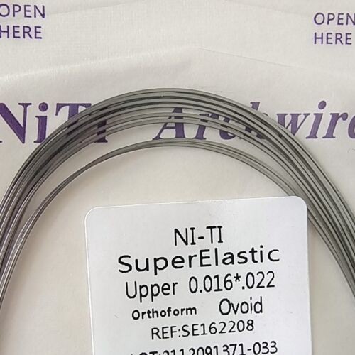 Dental Orthodontic Super Elastic Niti Round/Rectangular Arcos Arch Wires Ovoid gallery