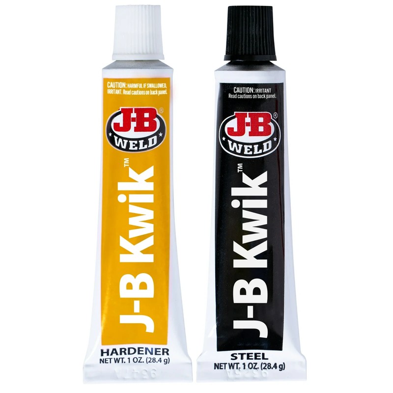 J-B Weld 8276 KwikWeld Quick Setting Steel Reinforced Epoxy - Dark Grey 2 oz gallery
