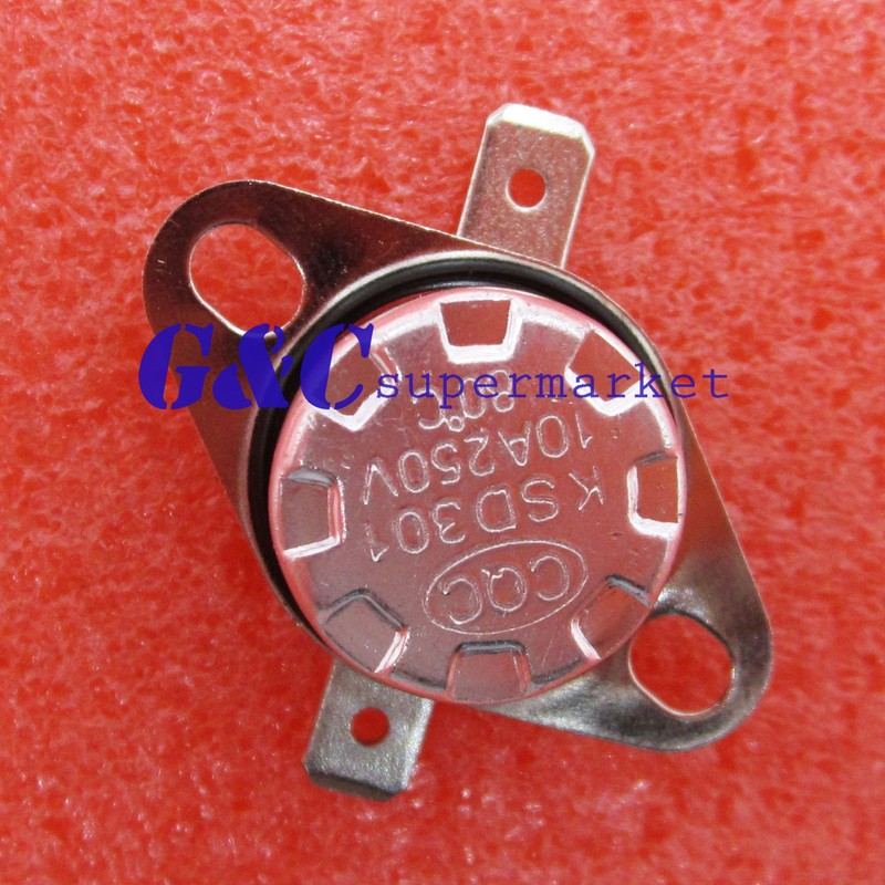 KSD301 115°C / 239°F Degree Celsius NO Temperature Switch Thermostat 10A 250V