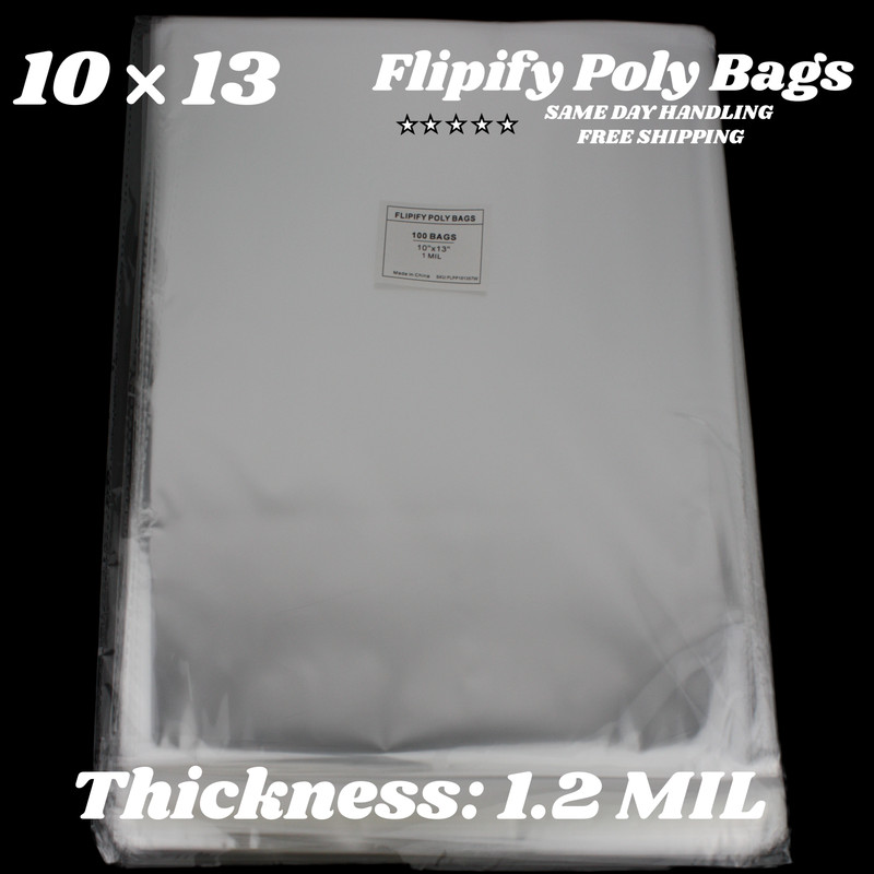 10x13 Clear Resealable T-Shirt/Apparel Self Seal Lip Tape Poly Plastic bags gallery