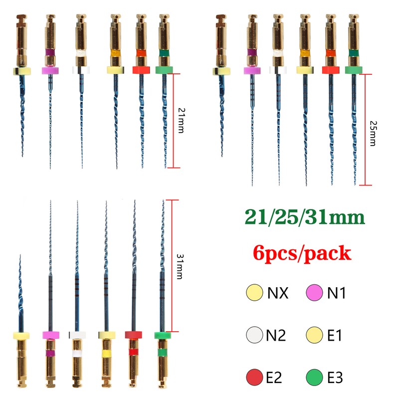 Dental Endo Endodontic Engine Rotary Files Root Canal NiTi Files 25mm 21mm 31mm gallery