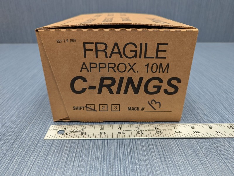 10,000 x 3/4" 15100B 15 Gauge C-Rings Blunt Point Hog Ring Made In USA gallery