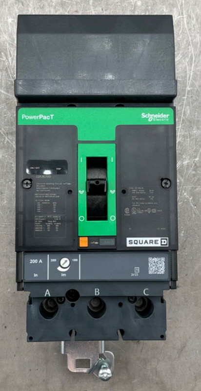 NEW SQUARE D JJA36200 I-LINE POWERPACT CIRCUIT BREAKER 200A 600V 3P 50/60Hz gallery