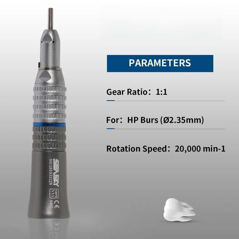 NSK Style Dental Slow Low Speed Straight Handpiece Nose Cone E-type SEASKY HP gallery