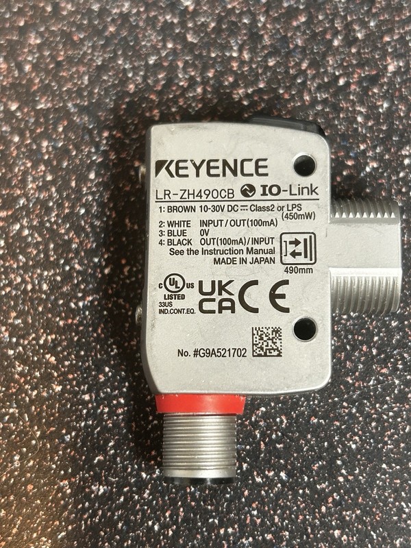 KEYENCE LR-ZH490CB Self-Contained CMOS Laser Sensor – New / Unused